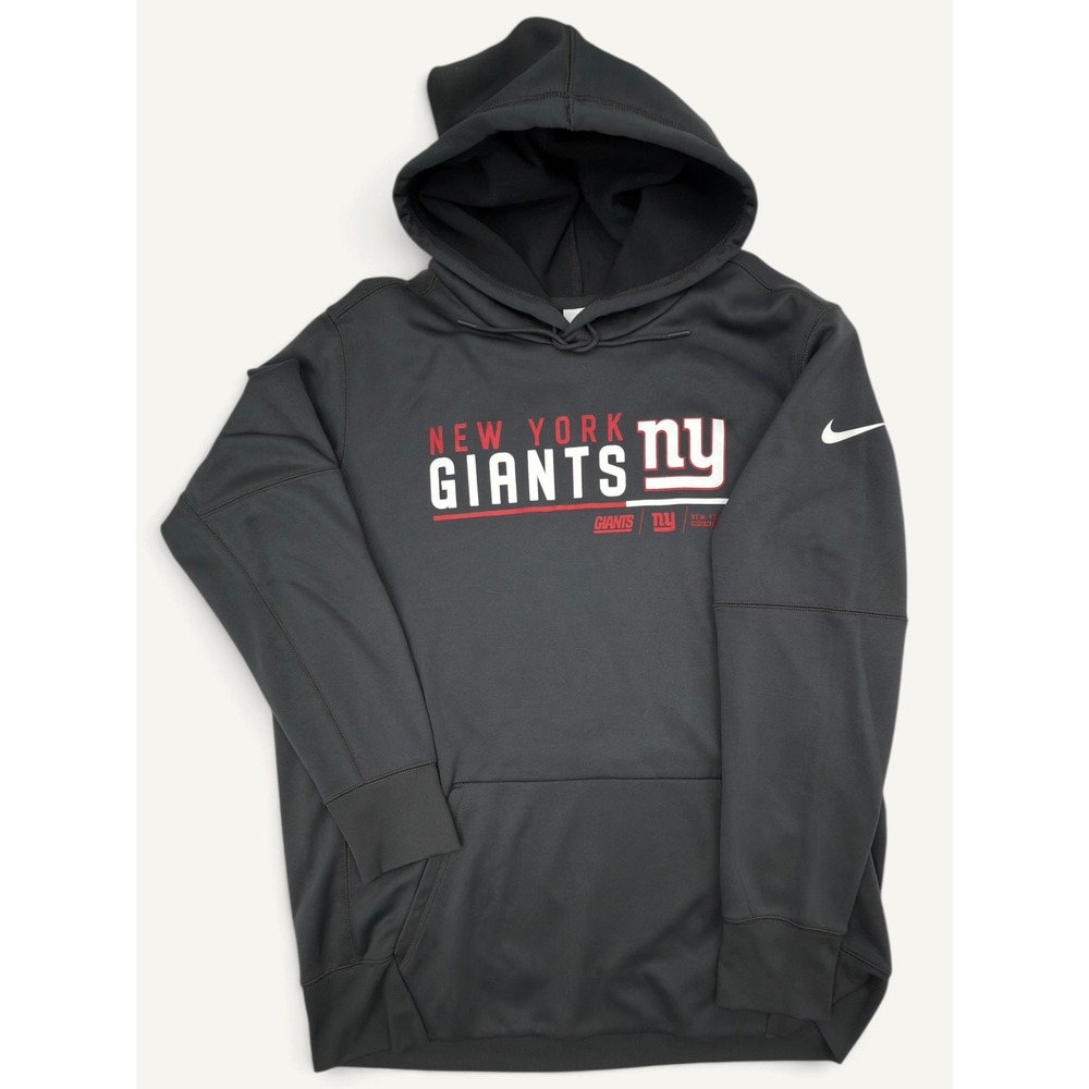 Nike New York Giants NFL Therma-FIT Hoodie Men's XL Gray Pullover Football